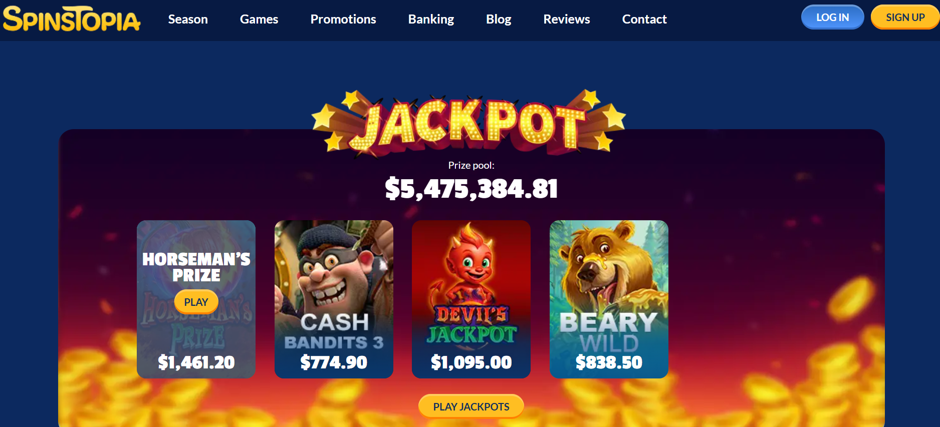 Spinstopia Casino Games