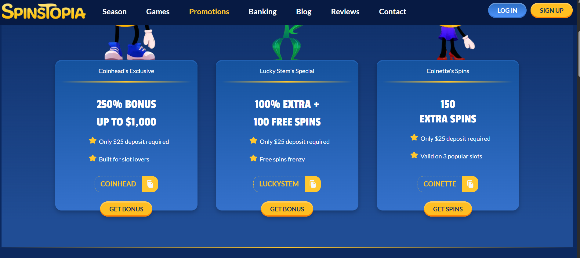 Spinstopia Casino Bonus
